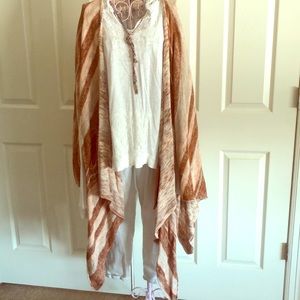 Free People Ruana Burnt Orange